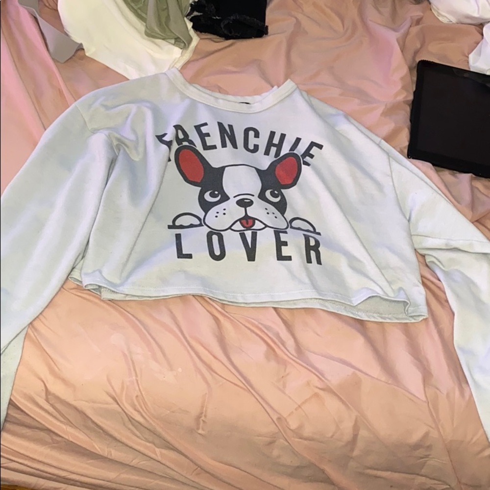 “frenchie lover” long sleeve shirt